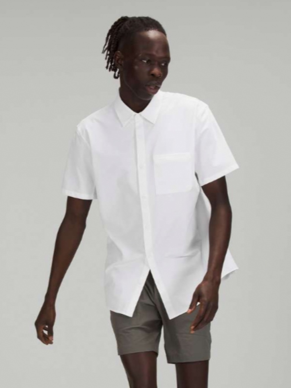 LULULEMON Commission Short Sleeve Shirt White Men’s Large